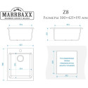 Мойка кухонная Marrbaxx Линди Z008Q001 белый лед