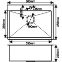 Мойка кухонная Melana D6045HG золото