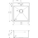 Мойка кухонная Omoikiri Akisame 46-IN нержавеющая сталь
