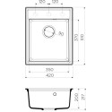 Мойка кухонная Omoikiri Daisen 42-MA марципан