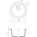 Мойка кухонная Omoikiri Yasugata 48R-DC темный шоколад