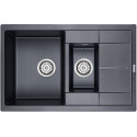 Мойка кухонная Paulmark Feste PM237850-BLM черный металлик