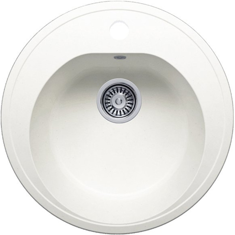 Мойка кухонная Polygran F-08 белый хлопок