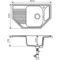 Мойка кухонная Polygran F-10 терракот