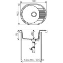 Мойка кухонная Polygran F-22 черная