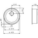 Мойка кухонная Reginox R18 370 LUX OKG сталь