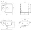 Мойка кухонная Schock Cambridge 60 оникс