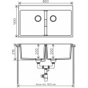 Мойка кухонная Tolero Loft TL-862 белая
