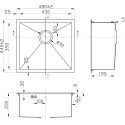 Мойка кухонная Zorg Inox X X-4844