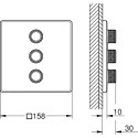 Переключатель потоков Grohe Grohtherm SmartControl 29127000 на три потребителя