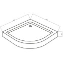 Поддон для душа Bravat Type-R2 100х100х14