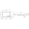 Поддон для душа Duravit D-code 120х80, с сифоном и ножками