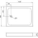 Поддон для душа Gemy ST14B 140х80 см