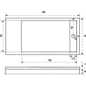 Поддон для душа Good Door Stella 160x70, с ножками и экраном