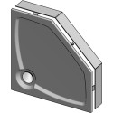 Поддон для душа GuteWetter Deluxe 100x100x16 P белый