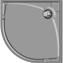 Поддон для душа GuteWetter Deluxe 90x90x4 R серый