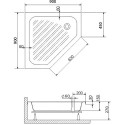 Поддон для душа RGW BТ/CL-S 16180599-51-A 90x90