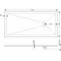 Поддон для душа RGW Stone Tray ST-0147G 70х140 с сифоном