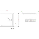Поддон для душа Radaway Doros C900