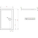 Поддон для душа Radaway Doros D90x130