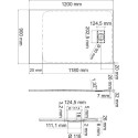 Поддон для душа Wasserkraft Leine 35T07 120x90 см