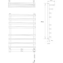 Полотенцесушитель электрический EWRIKA Медея Pr 80х50 R, золото