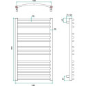 Полотенцесушитель электрический Grota Calma 53х90