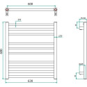 Полотенцесушитель электрический Grota Classic 63x60