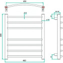 Полотенцесушитель электрический Grota Eco Calma 48x60