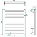 Полотенцесушитель электрический Grota Estro 63x60