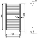 Полотенцесушитель электрический Ника Modern ЛМ-2 100/40 хром