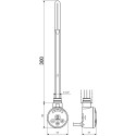 Полотенцесушитель электрический Ника Modern ЛМ-2 100/40 хром