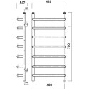 Полотенцесушитель водяной Domoterm Стефано П7 40x70, хром