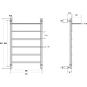 Полотенцесушитель водяной Energy Classic Modus 80x50