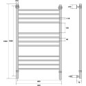 Полотенцесушитель водяной Energy Prestige 100x60