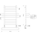 Полотенцесушитель водяной Secado Палермо 50x100 (32/18)
