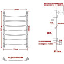 Полотенцесушитель водяной Ника Arc ЛД 100/50-7