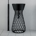 Раковина ArtCeram Wire 43 с пьедесталом, черная