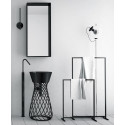 Раковина ArtCeram Wire 43 с пьедесталом, черная