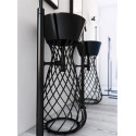 Раковина ArtCeram Wire 43 с пьедесталом, черная