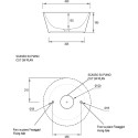 Раковина ArtCeram Wire 43 с пьедесталом, черная
