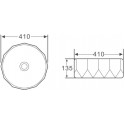 Раковина BelBagno BB1409H301 чёрная