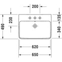 Раковина Duravit ME by Starck 2335650030