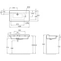 Раковина Jacob Delafon Soprano EXK122 100 см, со смесителем