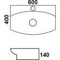 Раковина Melana 805-78014D