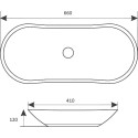 Раковина Mira MR-6641MB матовая, черная