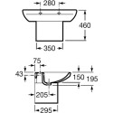 Раковина Roca Dama Senso 327510000 80 см