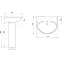 Раковина Santeri Вест 57 1.3111.8.S00.01B.0 без отверстий