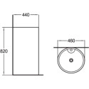 Раковина SantiLine SL-4003MB черный матовый