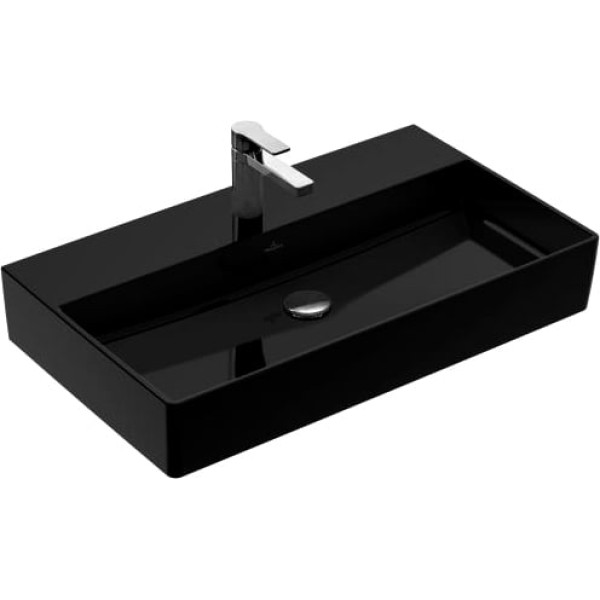 Раковина Villeroy & Boch Memento 4A228LS0 glossy black, ceramicplus, без перелива